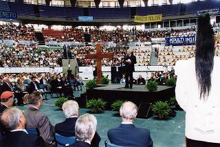 Intervento del Presidente della Repubblica all'incontro nazionale degli adulti di Azione Cattolica tenutosi nella sede del Palazzo dello Sport a Roma