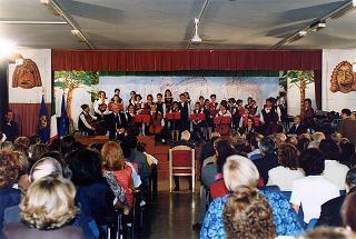 Roma, Scuola elementare "Principe di Piemonte": intervento del Presidente della Repubblica all'inaugurazione dell'anno scolastico 1998-1999 e trasmissione in diretta televisiva del messaggio agli studenti