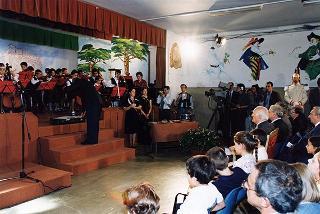 Roma, Scuola elementare "Principe di Piemonte": intervento del Presidente della Repubblica all'inaugurazione dell'anno scolastico 1998-1999 e trasmissione in diretta televisiva del messaggio agli studenti