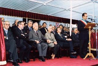 Maglie (Lecce): intervento del Presidente della Repubblica per l'inaugurazione del monumento in ricordo di Aldo Moro, nel ventennale del suo assassinio
