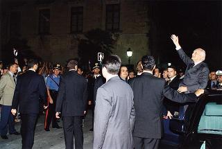 Maglie (Lecce): intervento del Presidente della Repubblica per l'inaugurazione del monumento in ricordo di Aldo Moro, nel ventennale del suo assassinio