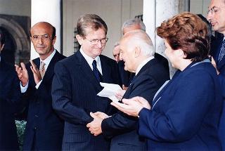 Ferrara: intervento del Presidente della Repubblica all'inaugurazione della Mostra dedicata a Dosso Dossi e successivo incontro con i dipendenti della Cassa di Risparmio di Ferrara, in occasione del 160° anniversario di fondazione dell'Istituto
