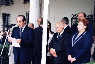 Ferrara: intervento del Presidente della Repubblica all'inaugurazione della Mostra dedicata a Dosso Dossi e successivo incontro con i dipendenti della Cassa di Risparmio di Ferrara, in occasione del 160° anniversario di fondazione dell'Istituto