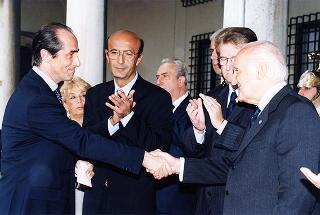 Ferrara: intervento del Presidente della Repubblica all'inaugurazione della Mostra dedicata a Dosso Dossi e successivo incontro con i dipendenti della Cassa di Risparmio di Ferrara, in occasione del 160° anniversario di fondazione dell'Istituto