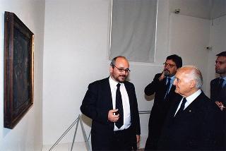 Ferrara: intervento del Presidente della Repubblica all'inaugurazione della Mostra dedicata a Dosso Dossi e successivo incontro con i dipendenti della Cassa di Risparmio di Ferrara, in occasione del 160° anniversario di fondazione dell'Istituto