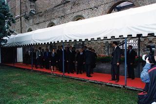 Ferrara: intervento del Presidente della Repubblica all'inaugurazione della Mostra dedicata a Dosso Dossi e successivo incontro con i dipendenti della Cassa di Risparmio di Ferrara, in occasione del 160° anniversario di fondazione dell'Istituto