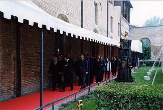 Ferrara: intervento del Presidente della Repubblica all'inaugurazione della Mostra dedicata a Dosso Dossi e successivo incontro con i dipendenti della Cassa di Risparmio di Ferrara, in occasione del 160° anniversario di fondazione dell'Istituto