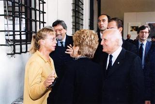 Ferrara: intervento del Presidente della Repubblica all'inaugurazione della Mostra dedicata a Dosso Dossi e successivo incontro con i dipendenti della Cassa di Risparmio di Ferrara, in occasione del 160° anniversario di fondazione dell'Istituto