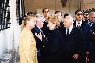 Ferrara: intervento del Presidente della Repubblica all'inaugurazione della Mostra dedicata a Dosso Dossi e successivo incontro con i dipendenti della Cassa di Risparmio di Ferrara, in occasione del 160° anniversario di fondazione dell'Istituto
