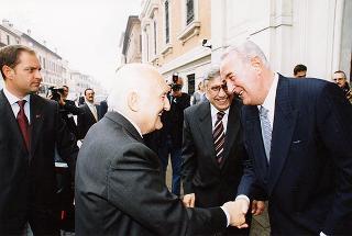 Ferrara: intervento del Presidente della Repubblica all'inaugurazione della Mostra dedicata a Dosso Dossi e successivo incontro con i dipendenti della Cassa di Risparmio di Ferrara, in occasione del 160° anniversario di fondazione dell'Istituto