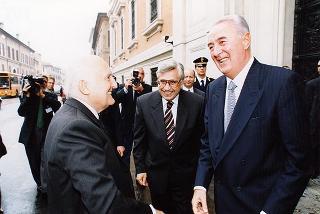 Ferrara: intervento del Presidente della Repubblica all'inaugurazione della Mostra dedicata a Dosso Dossi e successivo incontro con i dipendenti della Cassa di Risparmio di Ferrara, in occasione del 160° anniversario di fondazione dell'Istituto