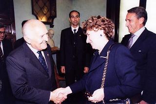 Ferrara: intervento del Presidente della Repubblica all'inaugurazione della Mostra dedicata a Dosso Dossi e successivo incontro con i dipendenti della Cassa di Risparmio di Ferrara, in occasione del 160° anniversario di fondazione dell'Istituto