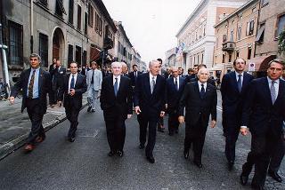 Ferrara: intervento del Presidente della Repubblica all'inaugurazione della Mostra dedicata a Dosso Dossi e successivo incontro con i dipendenti della Cassa di Risparmio di Ferrara, in occasione del 160° anniversario di fondazione dell'Istituto