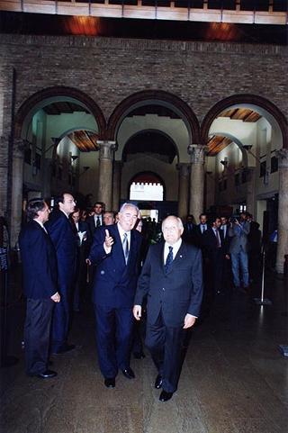 Ferrara: intervento del Presidente della Repubblica all'inaugurazione della Mostra dedicata a Dosso Dossi e successivo incontro con i dipendenti della Cassa di Risparmio di Ferrara, in occasione del 160° anniversario di fondazione dell'Istituto
