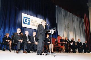 Ferrara: intervento del Presidente della Repubblica all'inaugurazione della Mostra dedicata a Dosso Dossi e successivo incontro con i dipendenti della Cassa di Risparmio di Ferrara, in occasione del 160° anniversario di fondazione dell'Istituto