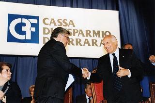 Ferrara: intervento del Presidente della Repubblica all'inaugurazione della Mostra dedicata a Dosso Dossi e successivo incontro con i dipendenti della Cassa di Risparmio di Ferrara, in occasione del 160° anniversario di fondazione dell'Istituto