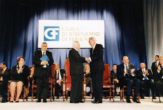 Ferrara: intervento del Presidente della Repubblica all'inaugurazione della Mostra dedicata a Dosso Dossi e successivo incontro con i dipendenti della Cassa di Risparmio di Ferrara, in occasione del 160° anniversario di fondazione dell'Istituto