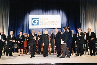 Ferrara: intervento del Presidente della Repubblica all'inaugurazione della Mostra dedicata a Dosso Dossi e successivo incontro con i dipendenti della Cassa di Risparmio di Ferrara, in occasione del 160° anniversario di fondazione dell'Istituto