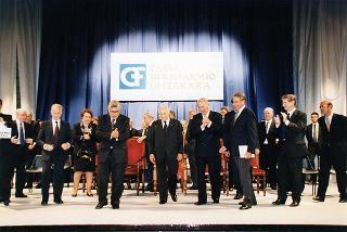 Ferrara: intervento del Presidente della Repubblica all'inaugurazione della Mostra dedicata a Dosso Dossi e successivo incontro con i dipendenti della Cassa di Risparmio di Ferrara, in occasione del 160° anniversario di fondazione dell'Istituto