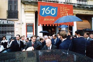 Ferrara: intervento del Presidente della Repubblica all'inaugurazione della Mostra dedicata a Dosso Dossi e successivo incontro con i dipendenti della Cassa di Risparmio di Ferrara, in occasione del 160° anniversario di fondazione dell'Istituto