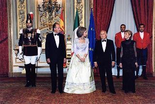 Pranzo in onore delle LL.MM. il Re e la Regina di Spagna