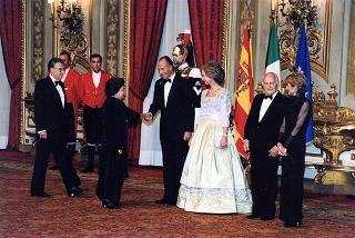 Pranzo in onore delle LL.MM. il Re e la Regina di Spagna