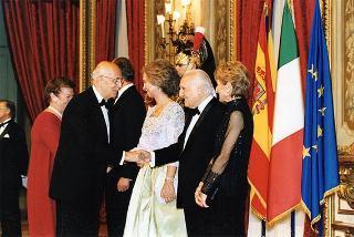 Pranzo in onore delle LL.MM. il Re e la Regina di Spagna