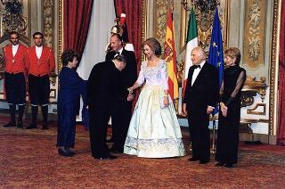 Pranzo in onore delle LL.MM. il Re e la Regina di Spagna