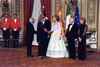 Pranzo in onore delle LL.MM. il Re e la Regina di Spagna