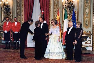 Pranzo in onore delle LL.MM. il Re e la Regina di Spagna