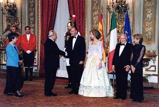 Pranzo in onore delle LL.MM. il Re e la Regina di Spagna