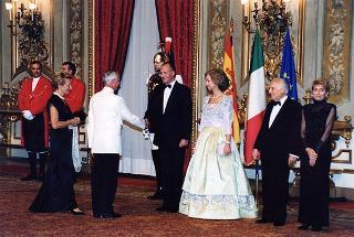 Pranzo in onore delle LL.MM. il Re e la Regina di Spagna