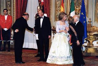 Pranzo in onore delle LL.MM. il Re e la Regina di Spagna