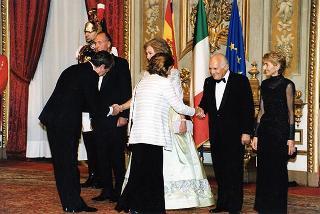 Pranzo in onore delle LL.MM. il Re e la Regina di Spagna