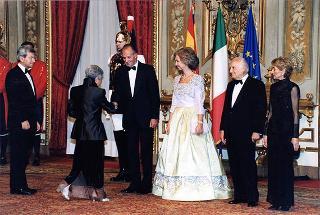 Pranzo in onore delle LL.MM. il Re e la Regina di Spagna