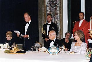 Pranzo in onore delle LL.MM. il Re e la Regina di Spagna
