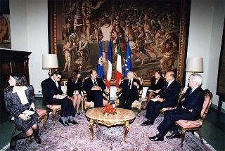 Pranzo in occasione del Vertice italo-francese