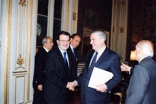 On. prof. Romano Prodi, presidente del Consiglio dei ministri