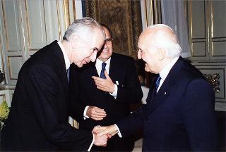 Avv. Domingo Sugranyes e on. ing. Francesco Merloni, rispettivamente presidenti internazionale e nazionale dell'Unione cristiana imprenditori dirigenti, con i partecipanti al 20° Congresso mondiale dell'UCID