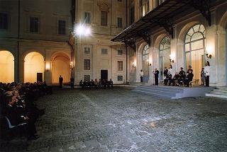 Avv. Domingo Sugranyes e on. ing. Francesco Merloni, rispettivamente presidenti internazionale e nazionale dell'Unione cristiana imprenditori dirigenti, con i partecipanti al 20° Congresso mondiale dell'UCID