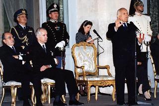 Avv. Domingo Sugranyes e on. ing. Francesco Merloni, rispettivamente presidenti internazionale e nazionale dell'Unione cristiana imprenditori dirigenti, con i partecipanti al 20° Congresso mondiale dell'UCID