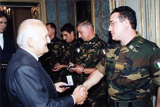 Rappresentanza della guardia d'onore al Palazzo del Quirinale del 66° Reggimento Fanteria "Trieste" della Brigata "Friuli", in rientro dalla missione in Bosnia