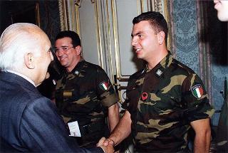 Rappresentanza della guardia d'onore al Palazzo del Quirinale del 66° Reggimento Fanteria "Trieste" della Brigata "Friuli", in rientro dalla missione in Bosnia
