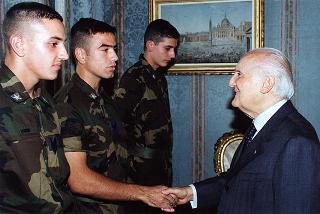 Rappresentanza della guardia d'onore al Palazzo del Quirinale del 66° Reggimento Fanteria "Trieste" della Brigata "Friuli", in rientro dalla missione in Bosnia