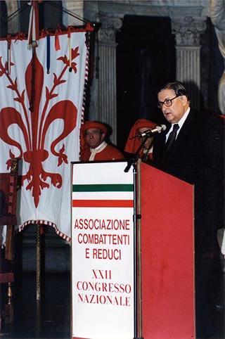 Firenze: intervento del Presidente della Repubblica alla cerimonia inaugurale del XXII Congresso nazionale dell'Associazione nazionale combattenti e reduci