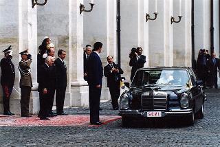 Visita ufficiale di S.S. Giovanni Paolo II al Quirinale