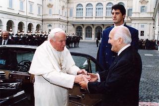 Visita ufficiale di S.S. Giovanni Paolo II al Quirinale
