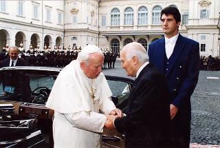 Visita ufficiale di S.S. Giovanni Paolo II al Quirinale
