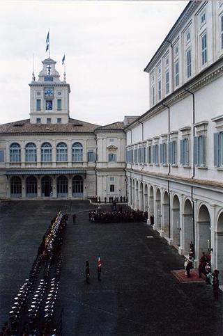 Visita ufficiale di S.S. Giovanni Paolo II al Quirinale