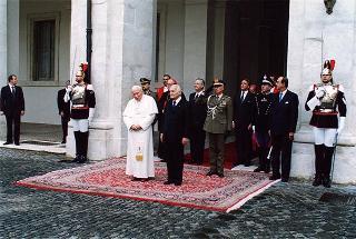 Visita ufficiale di S.S. Giovanni Paolo II al Quirinale